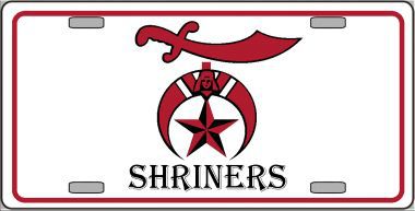 Picture of Smart Blonde LP-2486 Shriners Logo Metal Novelty License Plate