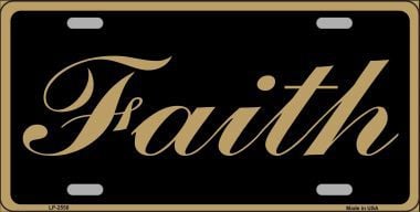 LP-2550 Faith Metal Novelty License Plate