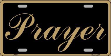 LP-2551 Prayer Metal Novelty License Plate