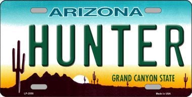 LP-2558 Hunter Arizona Metal Novelty License Plate
