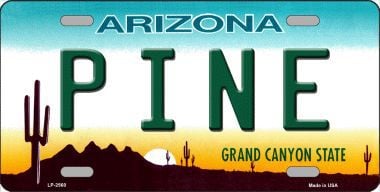 Picture of Smart Blonde LP-2560 Pine Arizona Metal Novelty License Plate