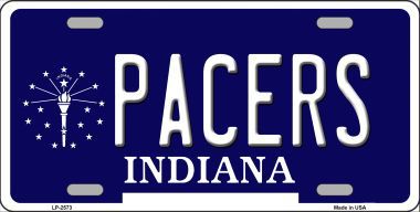 Picture of Smart Blonde LP-2573 Pacers Indiana Novelty State Background Metal License Plate