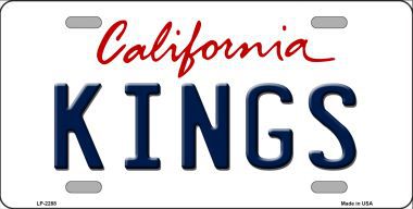 Picture of Smart Blonde LP-2588 Kings California Novelty State Background Metal License Plate