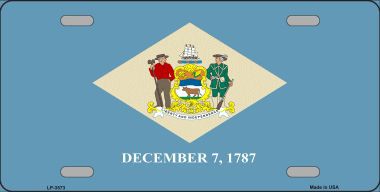 LP-3573 Delaware State Flag Metal Novelty License Plate
