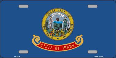 Idaho State Flag Metal Novelty License Plate
