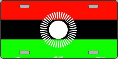 LP-4089 Malawi Flag Metal Novelty License Plate