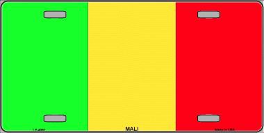 LP-4092 Mali Flag Metal Novelty License Plate