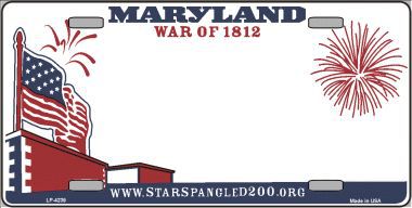 LP-4239 Maryland State Background Novelty Metal License Plate