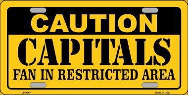 LP-2667 Caution Capitals Metal Novelty License Plate