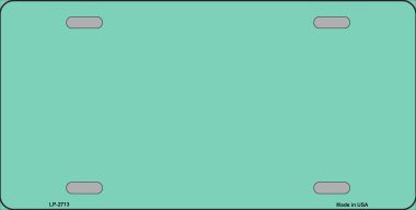 LP-2713 Mint Solid Background Metal Novelty License Plate