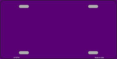 Picture of Smart Blonde LP-2714 Purple Solid Background Metal Novelty License Plate