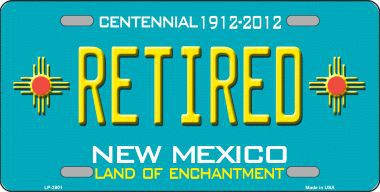 Picture of Smart Blonde LP-2801 Retired New Mexico Teal Novelty Metal License Plate