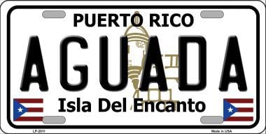 LP-2811 Aguada Puerto Rico Metal Novelty License Plate