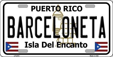 LP-2818 Barceloneta Metal Novelty License Plate