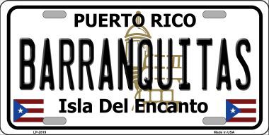 LP-2819 Barranquitas Metal Novelty License Plate