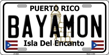 LP-2820 Bayamon Metal Novelty License Plate