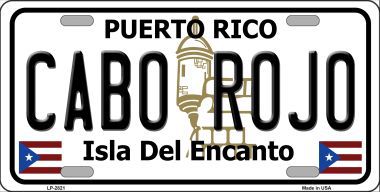 LP-2821 Cabo Rojo Metal Novelty License Plate