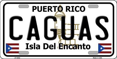LP-2822 Caguas Metal Novelty License Plate