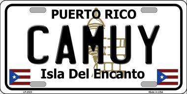 LP-2823 Camuy Metal Novelty License Plate