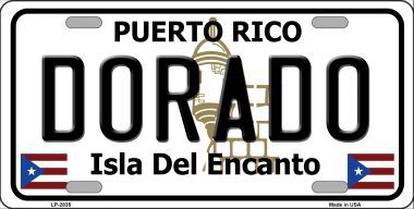 LP-2835 Dorado Metal Novelty License Plate