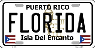 LP-2837 Florida Metal Novelty License Plate