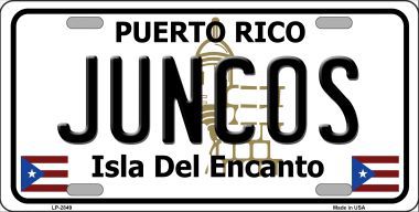 LP-2849 Juncos Puerto Rico Metal Novelty License Plate