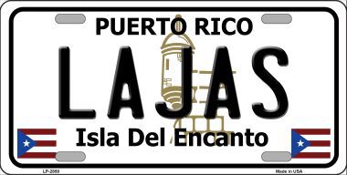 Picture of Smart Blonde LP-2850 Lajas Puerto Rico Metal Novelty License Plate