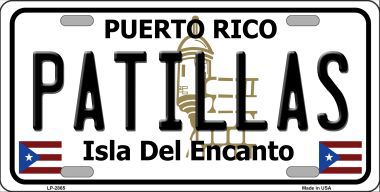 Picture of Smart Blonde LP-2865 Patillas Puerto Rico Metal Novelty License Plate