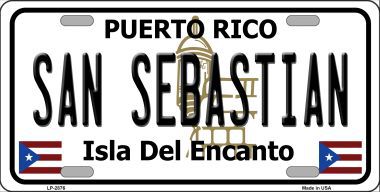 Picture of Smart Blonde LP-2876 San Sebastian Puerto Rico Metal Novelty License Plate