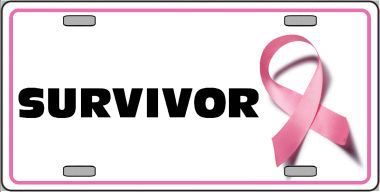 LP-2897 Survivor Metal Vanity License Plate Sign