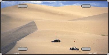 LP-3268 Sand Dunes Sand Rails Metal Novelty License Plate