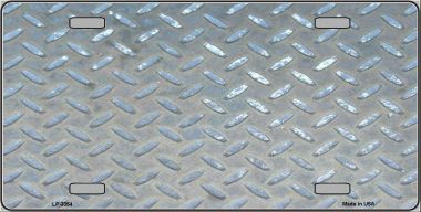 LP-3354 Silver Toolbox Diamond Background Metal Novelty License Plate