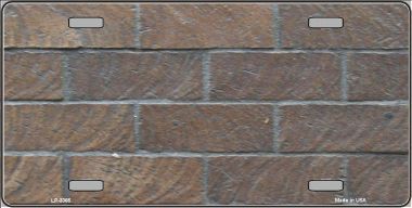 LP-3365 Brick Wall Background Metal Novelty License Plate