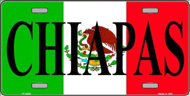LP-3430 Chiapas Metal Novelty License Plate
