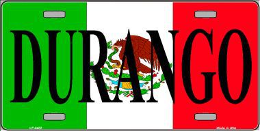 LP-3432 Durango Metal Novelty License Plate