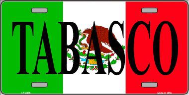LP-3435 Tabasco Metal Novelty License Plate