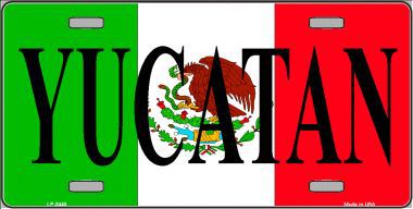 LP-3440 Yucatan Metal Novelty License Plate