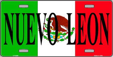 LP-3446 Nuevo Leon Mexico Metal Novelty License Plate