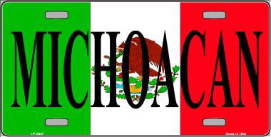 Picture of Smart Blonde LP-3447 Michoacan Mexico Metal Novelty License Plate