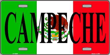 LP-3449 Campeche Mexico Metal Novelty License Plate