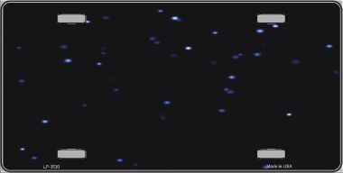 LP-3530 Stars Background Metal Novelty License Plate