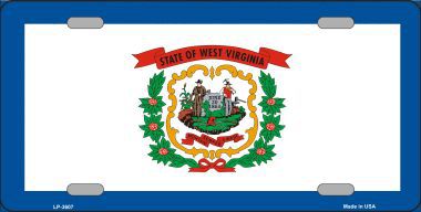 West Virginia State Flag Metal Novelty License Plate
