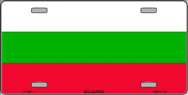 Picture of Smart Blonde LP-3981 Bulgaria Flag Metal Novelty License Plate
