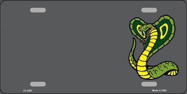 LP-3497 Cobra Offset Metal Novelty License Plate