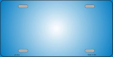 LP-3513 Blue White Fade Metal Novelty License Plate