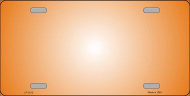 Picture of Smart Blonde LP-3515 Orange White Fade Metal Novelty License Plate