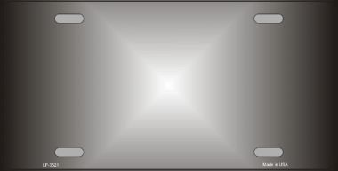 Picture of Smart Blonde LP-3521 Black Fade To Center X Metal Novelty License Plate