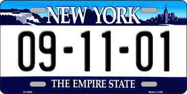 Picture of Smart Blonde LP-3544 9 11 01 New York Novelty Metal Novelty License Plate