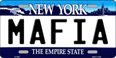 LP-3547 Mafia New York Novelty Metal License Plate