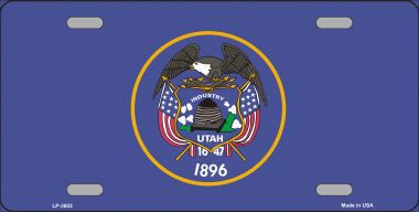 Picture of Smart Blonde LP-3603 Utah State Flag Metal Novelty License Plate